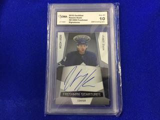 2010 Nazem Kadri #185 Certified 581/899 Freshman Signatures Graded Hockey Card.