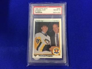 1990 Jaromir Jagr #356 #1 Draft Upper Deck Graded Hockey Card.