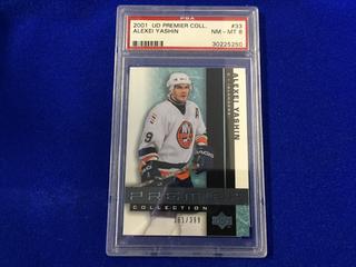 2001 Alexei Yashin #33 UD Premier Collection 161/399 Upper Deck Graded Hockey Card.