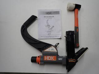 HDX Model HDX50LSLWN Pneumatic 2-In-1 16 Gauge Flooring Nailer with Staple. (2-A-2)