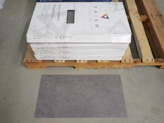 (4) Boxes of Prism Loose Lay Vinyl Flooring FVPLLT5PLC, Polished Concrete, 10pcs/Box, 21.12 Square Feet/Box, 5.0mm Thick. (8-U-2)