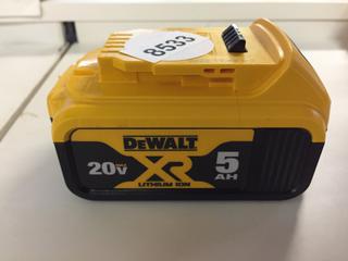 DeWalt 20v Lithium Ion Battery. (28-F-1)