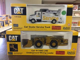 (4) 1:50 Scale CAT Diecast Models, In Boxes. (28-C-2)