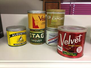 Assorted Decorative Cans. (20-D-1)