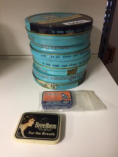 Assorted Washers In Tins & Breathmints. (20-E-2)