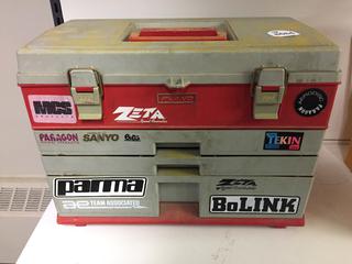 14 1/2 x 11 in. Toolbox w/ Contents. (20-A-3)