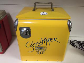 Grasshopper Wheat Ale Cooler. 11 1/2 in x 12 in. (20-A-3)