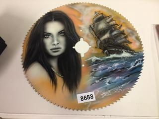 Air-Brushed Saw Blade. (20-B-3)