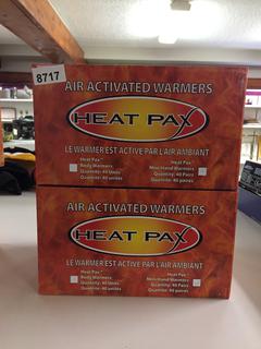 (2) Packs of Heat Pax Air Activated Warmers. (24-B-1)