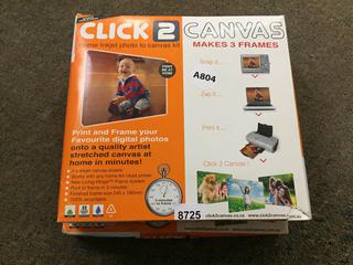 (2) Click 2 Canvas Inkjet Photo To Canvas Kits. (24-B-2)