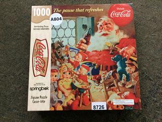 1000 Piece Coca-Cla Jigsaw Puzzle. (24-B-2).