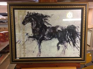 48 in. x 37 1/2 in. Horse Print. (A&C)