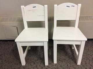 (2) Children's Chairs. 21 in. H. (A&C)