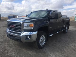 2015 GMC 2500 Sierra SLE 4x4 Pickup c/w Vortec 6L V8, Auto, A/C, Heated Seats, Power Windows, Mirrors & Locks, Tow Package, Tow Mirrors, 285/75/R18 Tires, Showing 313,589 Kms, VIN 1GT12YEG5FF195439