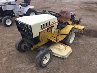 Sears ST/156 Lawn Tractor c/w Rototiller, Mower Deck, 16.5.50-8 Front, 23x9.50-12 Rear Tires, SN 3217 25360, *Not Running, Seat Damaged, Manual & Work Orders In Office*