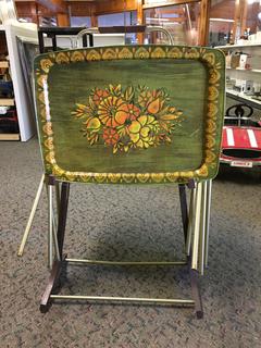 Folding TV Dinner Stand. (A&C)