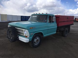 1968 Ford F350 Pickup Truck, 5 Spd, Dump Box, LT235/85/R16 Front, 7.50-16 LT Rear Tires, Extra Parts, Showing 59,631 VIN F35YCD41972
