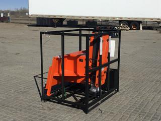 Unused TMG Industrial Skid Steer Post Pounder, 8in. Post Diameter, 700 Ft-lb Energy Class, 500-900 BPM Pounding Rate, TMG-PD700S. Control # 7607.