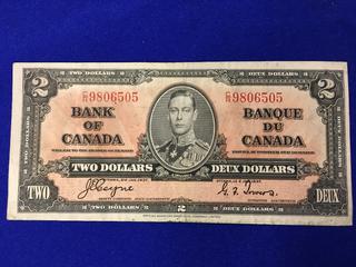 Bank Of Canada Two Dollar Bank Note. S/N CR9806505.