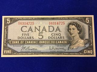 Bank Of Canada Five Dollar Bank Note. S/N PX6314725.