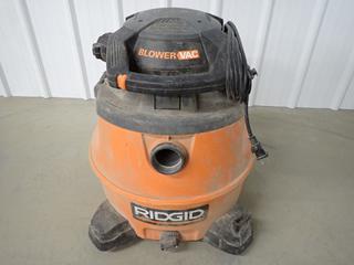 Ridgid Model WD16800 52-Litre Shop Vac Blower Vac, 120V, 12A, 60Hz, No Attachments. (1-C-1)