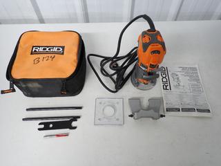 Ridgid R2407 1 1/2 Peak HP Compact Router, Double Insulation. (2-B-1)