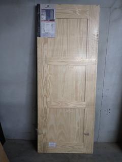 Shaker Barn Door, 33 x 84, Clear Pine. (WH)