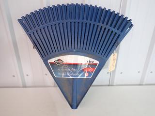 (4) Garant 506649 Plastic Leaf Rake Heads, Unused. (8-N-1)