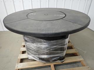 Outdoor Round Fire Table. (WH)