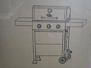 Grill Chef 4875928, 3 Burner LP Gas Grill. (WH)