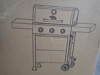 Grill Chef 4875928, 3 Burner LP Gas Grill. (WH)