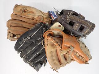 (4) Ball Gloves, (2) Lefts, (2) Rights. (9-C-1)