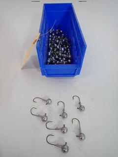 Approximately (100) 1/2 Ounce Jig Heads. (9-C-2)