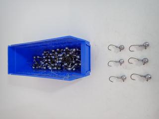 Approximately (100) 1/2 Ounce Jig Heads. (9-C-2)