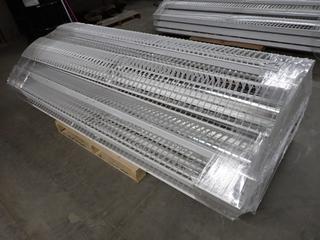 Fluorescent Shop Lights. 7 ft x 8 in x 11 in.