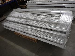 Fluorescent Shop Lights. 7 ft x 8 in x 11 in.