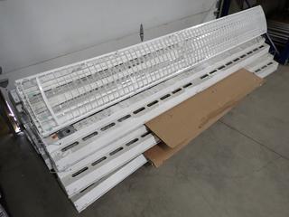 Quantity of Fluorescent Shop Lights Model 0590-A709, 7ft. x 8in x 11in. (WH)