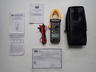 TES Model 3082 True RMS DC/AC Clamp Meter, 600V Amp Clamp. (2-E-1)