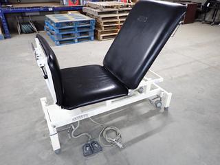 Everyway Medical Instruments Model EU25, 3 Section Therapeutic Table w/ No Drop Foot. (WH)