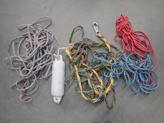 Assorted Boating Ropes, etc. (9-B-2)