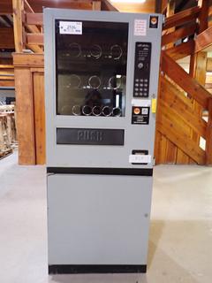 Snackshop CS12 Automatic Snack Vending Machine. S/N CS-0110596. 115V-60Hz, 3 AMP, Key For Top, Key In Office. (AUD)