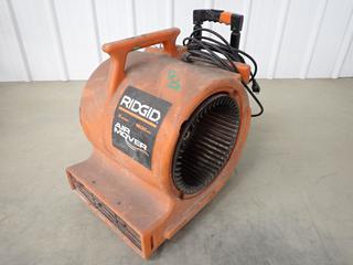 Ridgid AM25500 3-Speed Air Mover, 1600 CDM, 120 V-60Hz, 5.5A, 1/2 HP. (1-D-3)