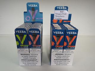 Veebee M0012 Assorted Disposable Vaping Devices. (26-A-1)