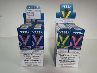 Veebee M0012 Assorted Disposable Vaping Devices. (26-A-1)