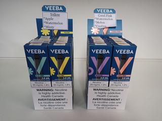 Veebee M0012 Assorted Disposable Vaping Devices. (26-A-1)