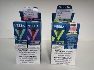 Veebee M0012 Assorted Disposable Vaping Devices. (26-A-1)