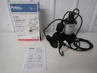 Flotec FPZS25T 1/4 HP Sump Pump. (3-E-3)