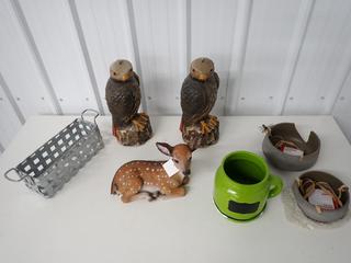 Assorted Decorative Lawn & Rodent Deterrents. (8-M-2)