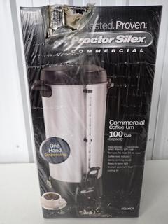 Proctor Silex 45100CR Commercial 100 Cup Capacity Coffee Urn, Unused. (4-C-1)