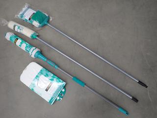 (3) Assorted Mops w/ Handles. (4-F-3)